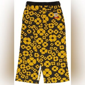 Marni Kids Black and Yellow Floral Pajama Bottoms